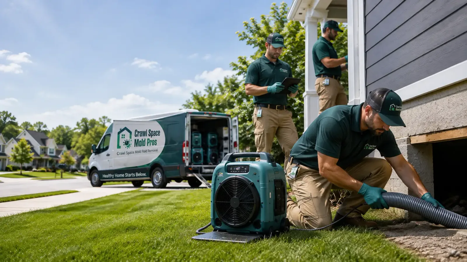 Crawl Space Mold Removal in Honor, MI